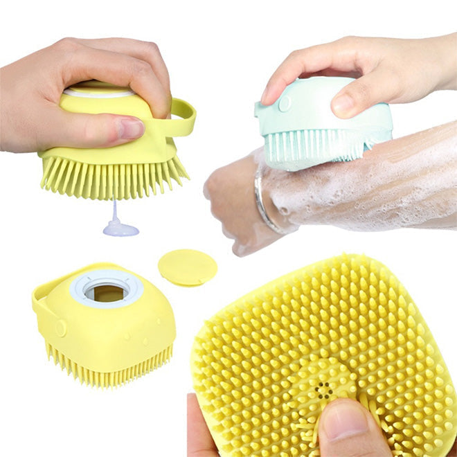 2-in-1 Pet Shampoo Brush & Massage Scrubber